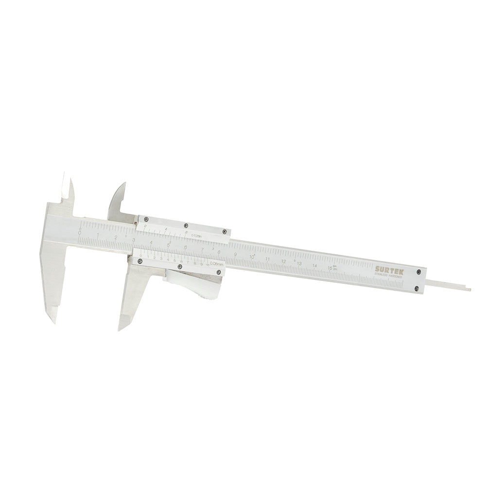 Calibrador en pulgadas y milímetros vernier autolock 0 – 6″ Surtek