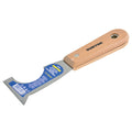 Espátula rígida de acero de alto carbón con raspador con mango de madera 2-1/2″, 5 en 1, 6pz Surtek