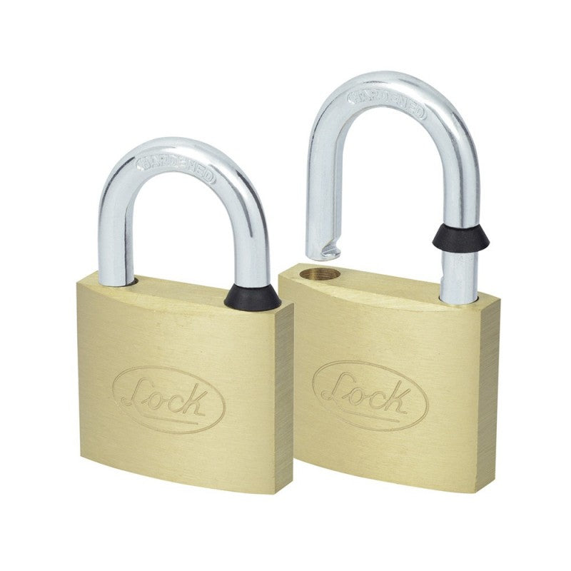 Juego de 2 candados latón gancho corto 40mm Lock
