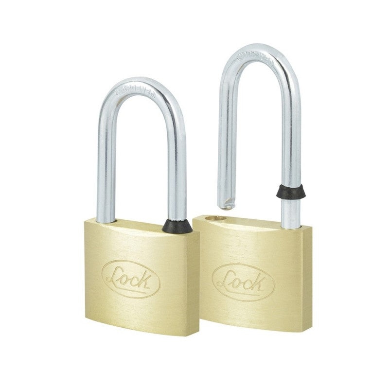 Juego de 2 candados latón gancho largo 40mm Lock