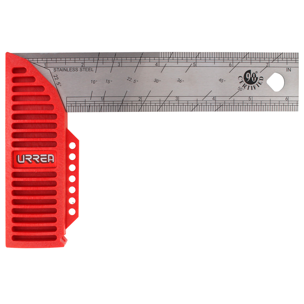 Escuadra de carpintero con mango plástico 8″ Urrea