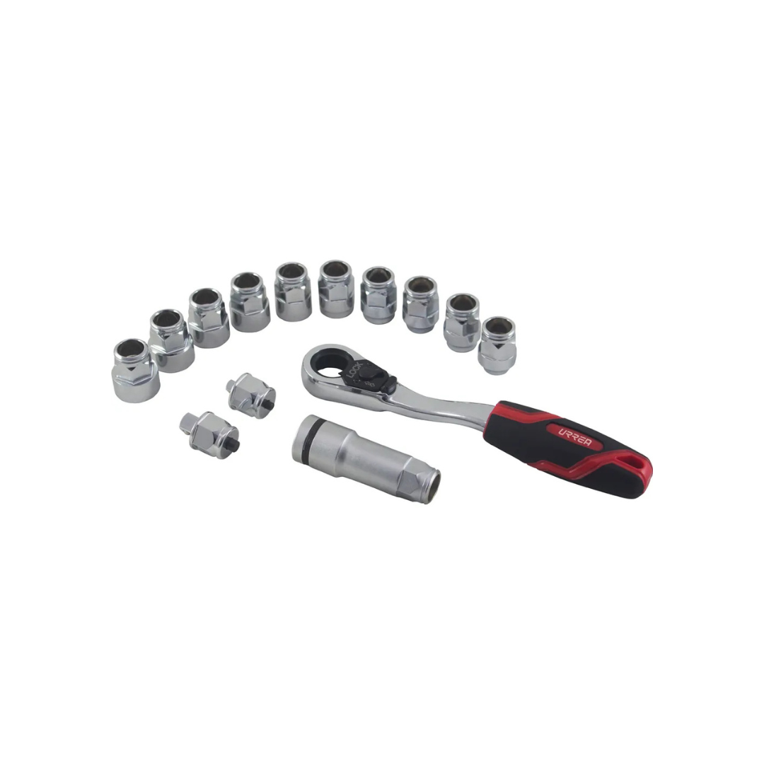 Juego De Dados Y Accesorios Cuadro De 3/8 Go-through Combin Urrea