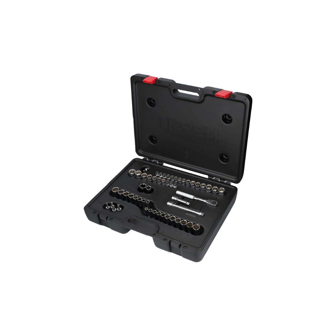 Juego De Dados Y Accesorios Cuadro De 3/8 Combinado, 54 Pz Urrea