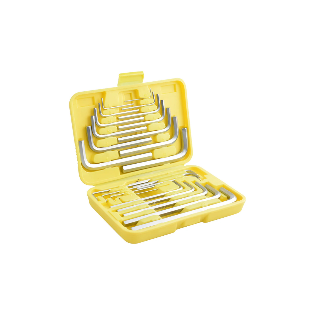 Juego combinado 25 llaves hexagonales pulgadas L pulgadas en estuche Surtek
