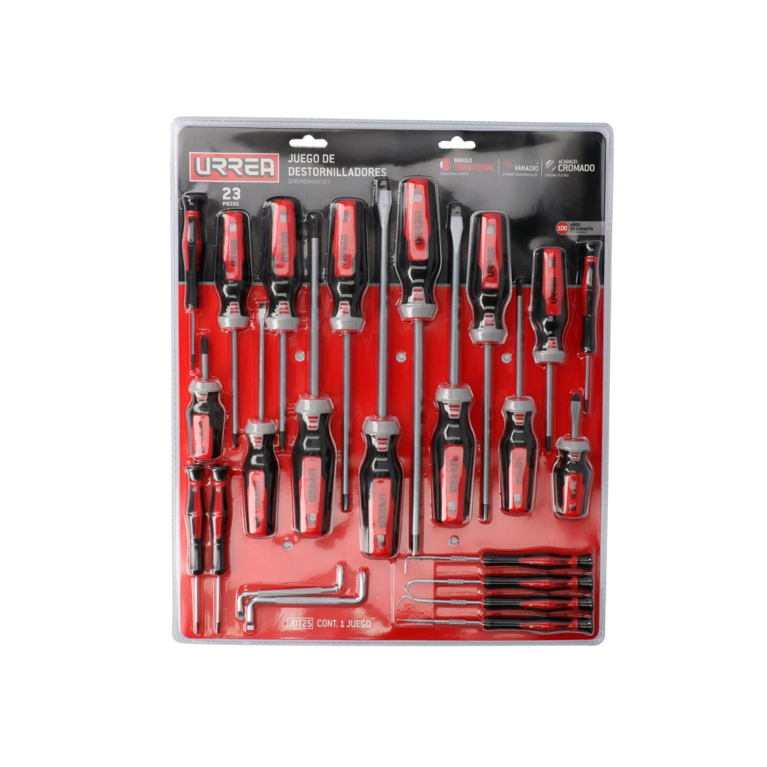 Juego de destornilladores trimaterial 23pz Urrea