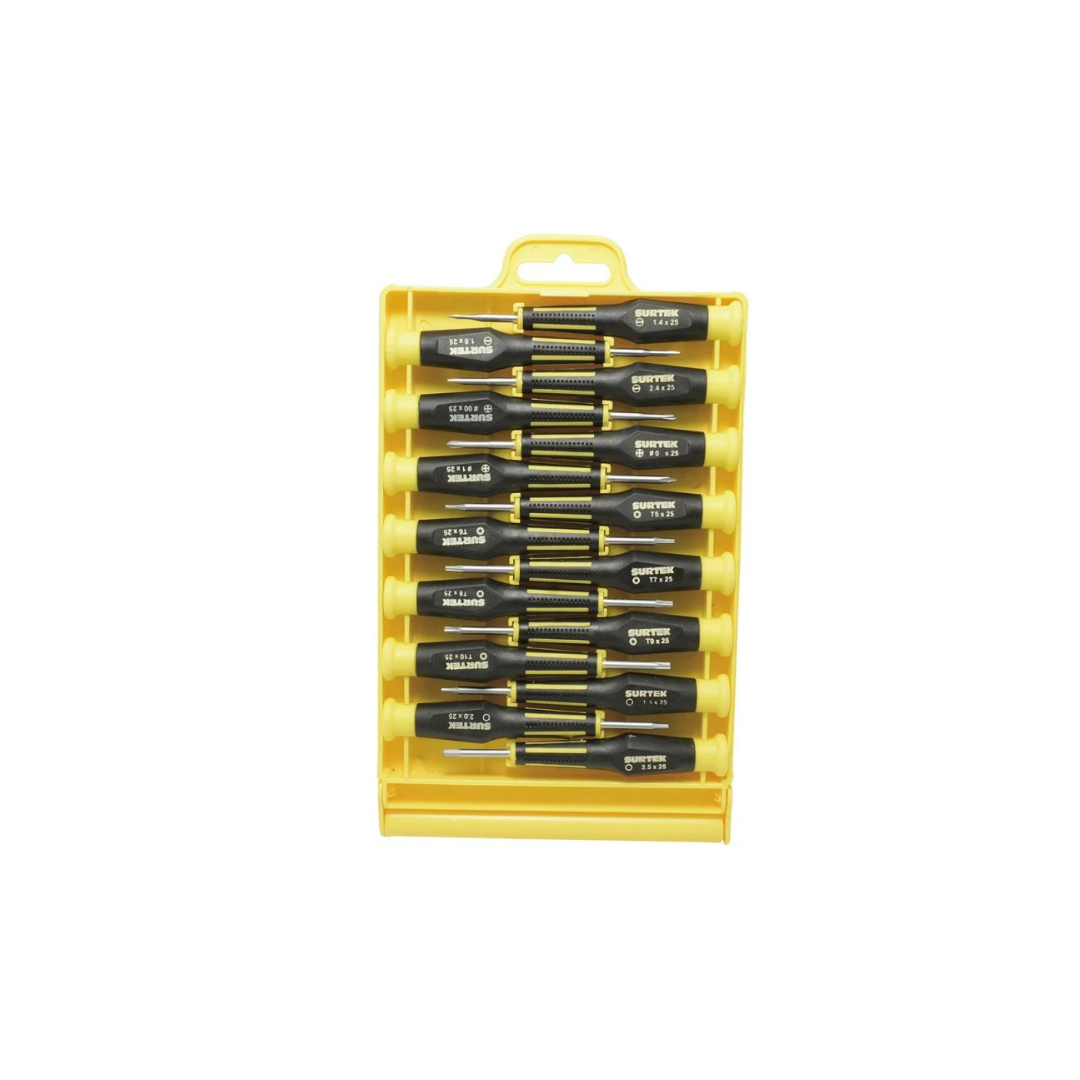 Juego de 15 destornilladores de precisión combinado Surtek