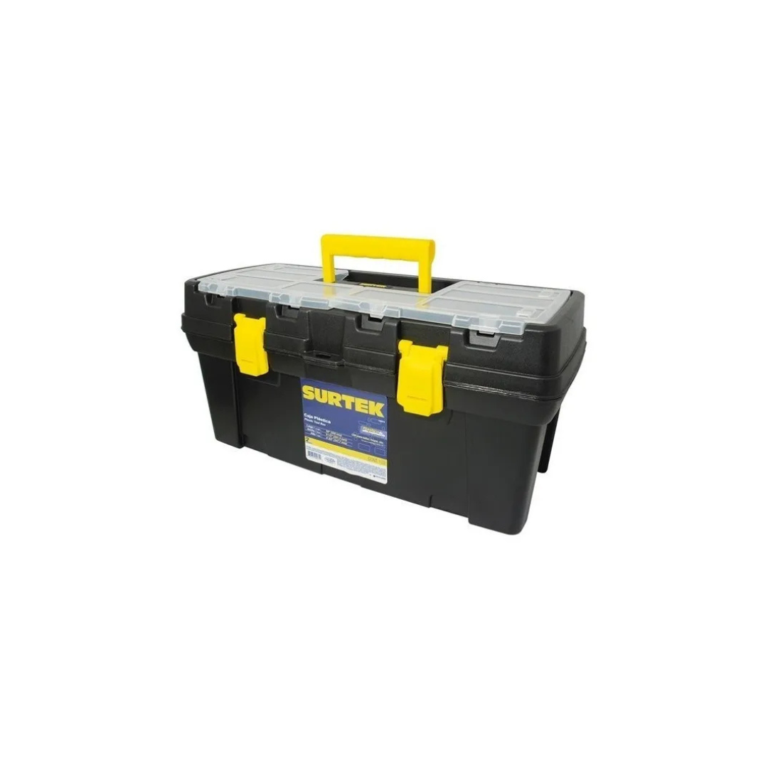 Caja portaherramientas plástica broche plásticos 20 pulgadas Surtek