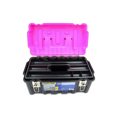 Caja plástica con broches metálicos Surtek