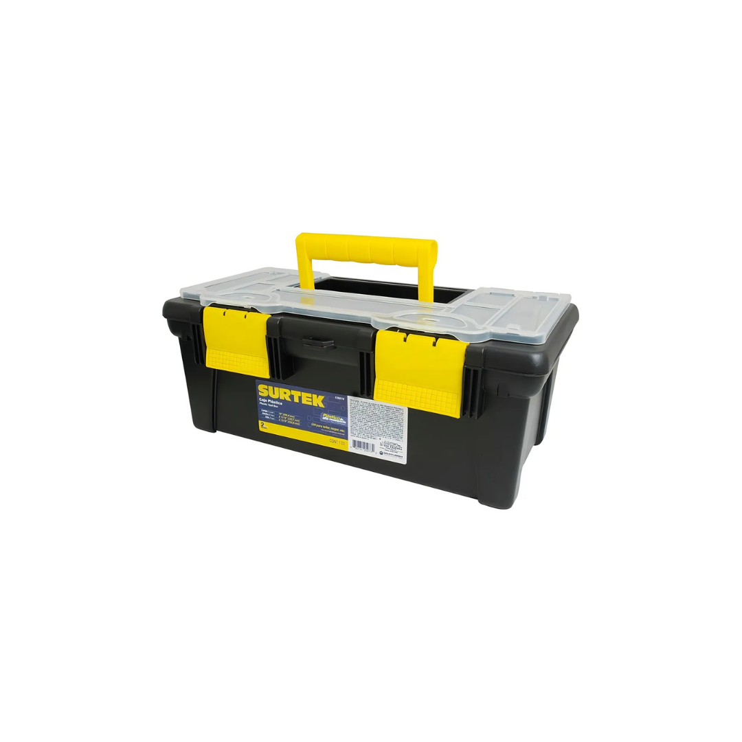 Caja portaherramientas plást. broche plást. 16-3/16 pulgadas Surtek