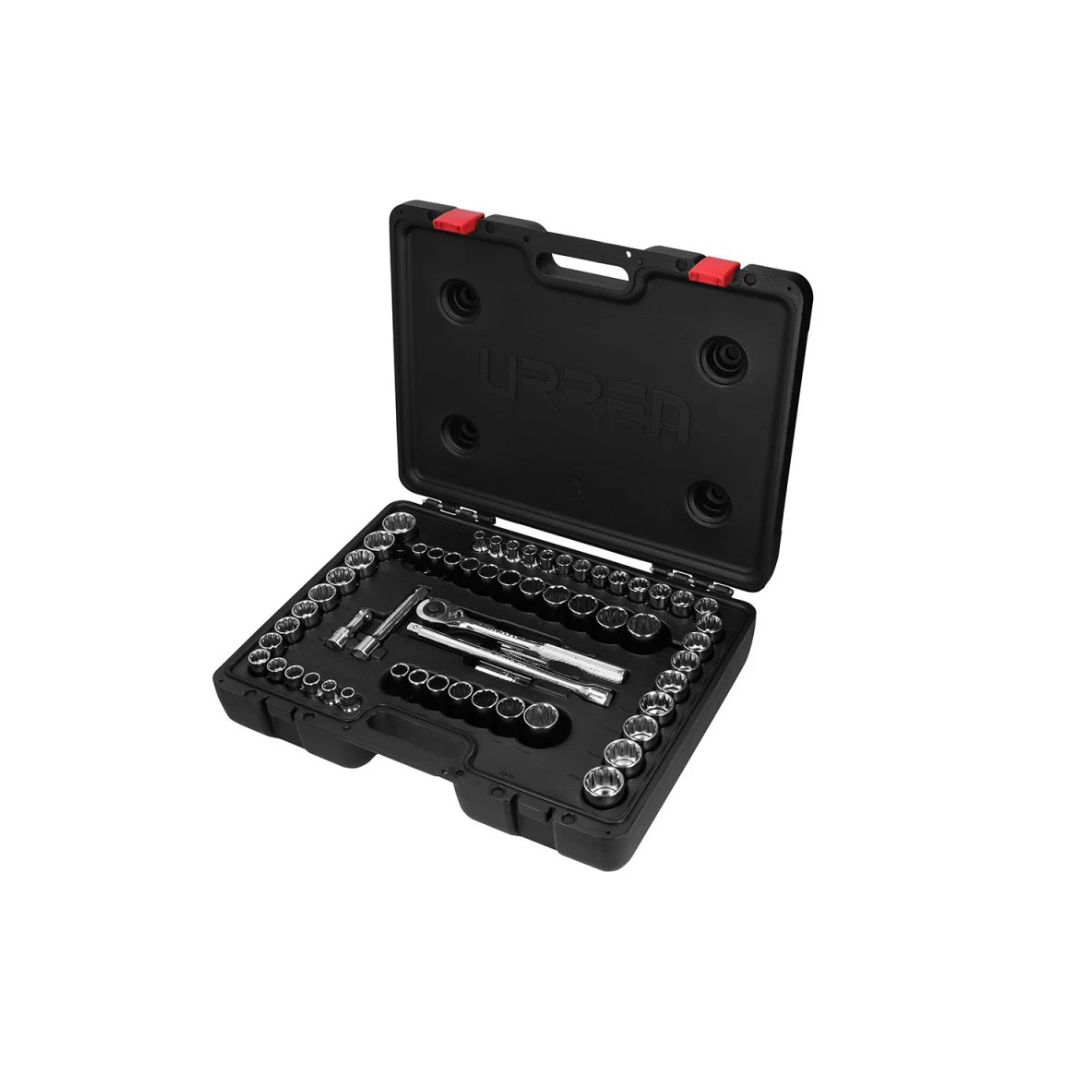 Juego de 60 dados y accesorios combinados 1/2 pulgadas Urrea