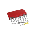 Juego de dados y accesorios cuadro de 1/4″ y 3/8″ combinado, 41 piezas Urrea