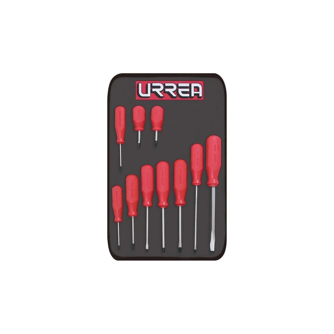 Juego De 10 Destornilladores Serie R Combinado Urrea