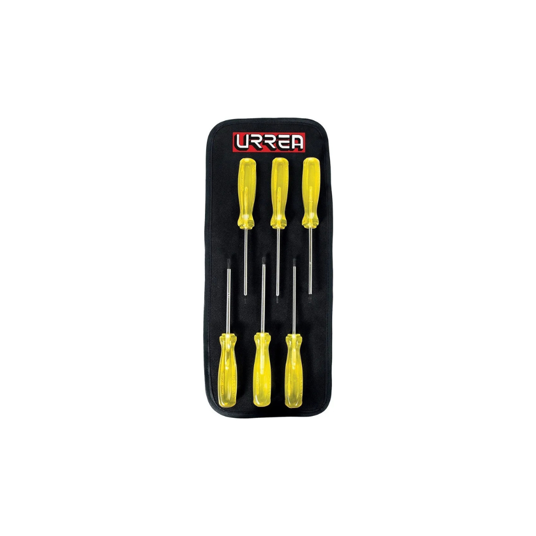 Desarmador Con Punta Torx 93w Con Mango Ergonómico De Plástico 6pzs Urrea