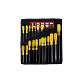 Kit 19 Destornilladores Urrea Acero Combinado C/mango Ámbar