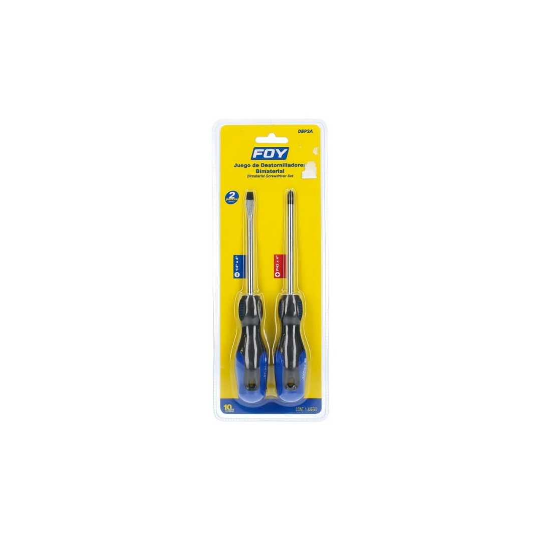 Juego Destornilladores Combinados, 2 Pz Foy