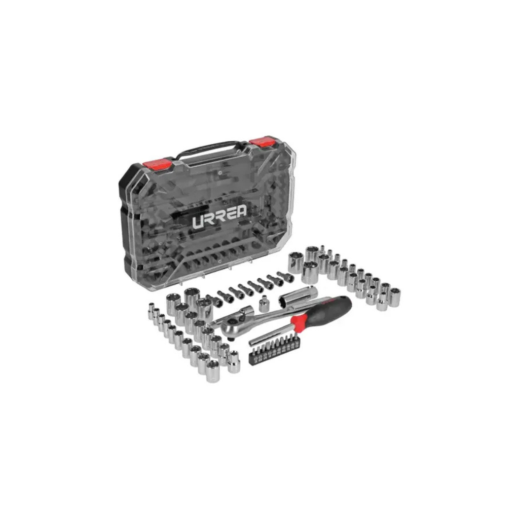 Juego Dados Y Accesorios Cuadro De 1/4 Y 3/8 Comb, 63pz Urrea