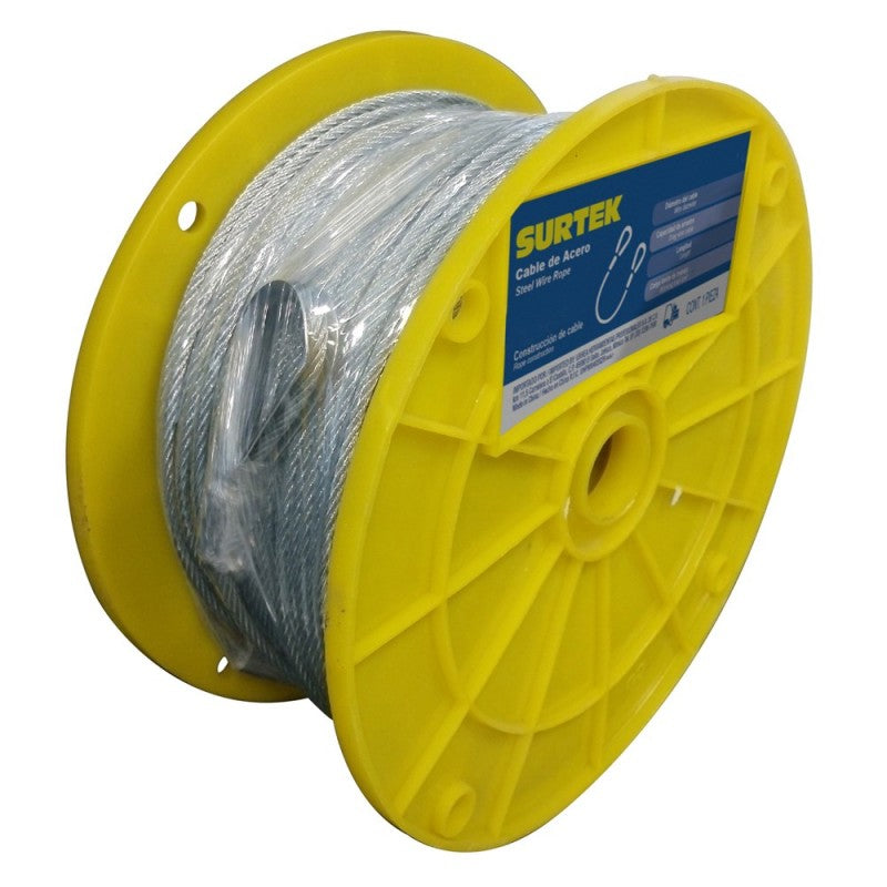 Cable acero 7x7 3/32 pulgadas x152m Surtek
