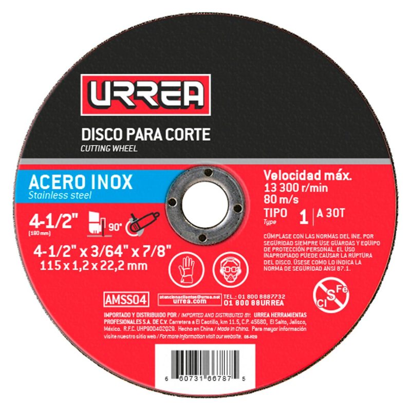 Kit de mini esmeriladora con disco Urrea