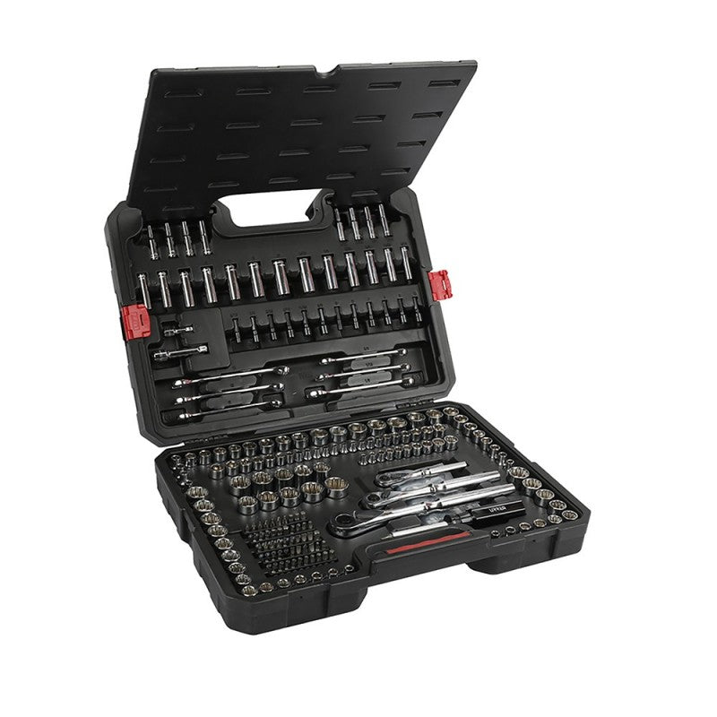 Juego dados y accesorios comb 230 pzas estuche plástico Urrea.