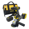 Juego de rotomartillo y esmeriladora a batería Li-ion 20 V, 2 piezas en mochila Surtek