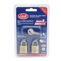 Candado para cortina de latón llave estándar 2 pzs 20mm Lock