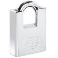 Candado acero antipalanca llave discos cromo satinado Lock