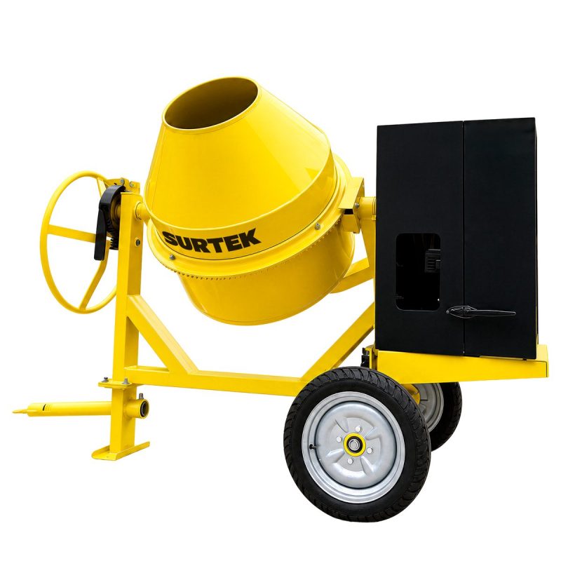 Revolvedora de cemento a gasolina de 1 saco, 320 L, 7 HP Surtek